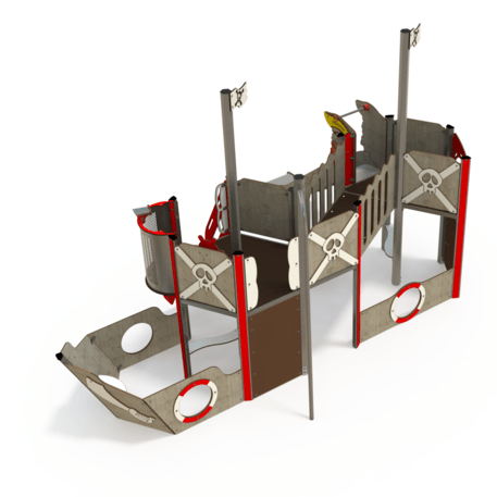  Vaikų žaidimo aikštelės kompleksas, kolekcija 'Piratų laivas / MBG-1206_CI 12-2002-T01'