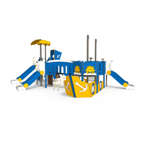  Vaikų žaidimo aikštelės kompleksas, kolekcija 'Piratų laivas / MBG-1216_CI 12-4001-T04'