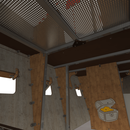  Vaikų žaidimo aikštelės kompleksas, kolekcija 'Piratų laivas / MBG-1225_CI 15-1002-T02'