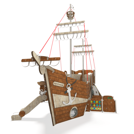  Vaikų žaidimo aikštelės kompleksas, kolekcija 'Piratų laivas / MBG-1235_CI 15-1011-T02'