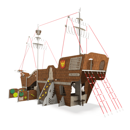  Vaikų žaidimo aikštelės kompleksas, kolekcija 'Piratų laivas / MBG-1235_CI 15-1011-T02'