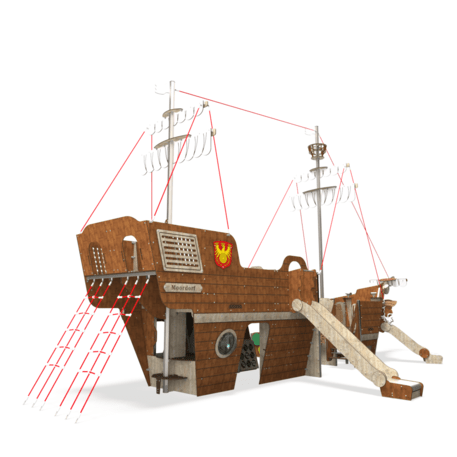  Vaikų žaidimo aikštelės kompleksas, kolekcija 'Piratų laivas / MBG-1235_CI 15-1011-T02'