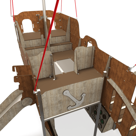  Vaikų žaidimo aikštelės kompleksas, kolekcija 'Piratų laivas / MBG-1235_CI 15-1011-T02'