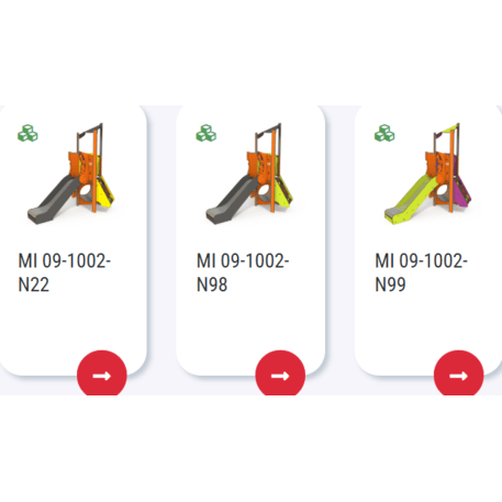 Žaidimų aikštelių kompleksas vaikams nuo 2 metų amžiaus – kolekcija 'MINI / MBG-2147_MI 09-1002-N15'
