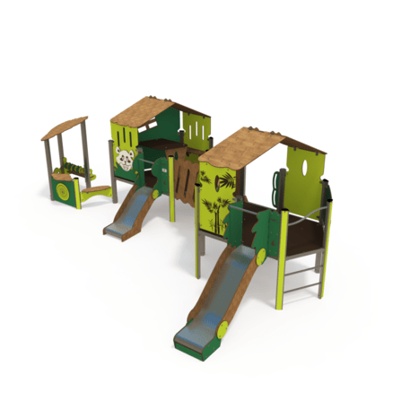 Žaidimų aikštelių kompleksas vaikams nuo 2 metų amžiaus – kolekcija 'MINI / MBG-2268_MI 09-2051-N22'
