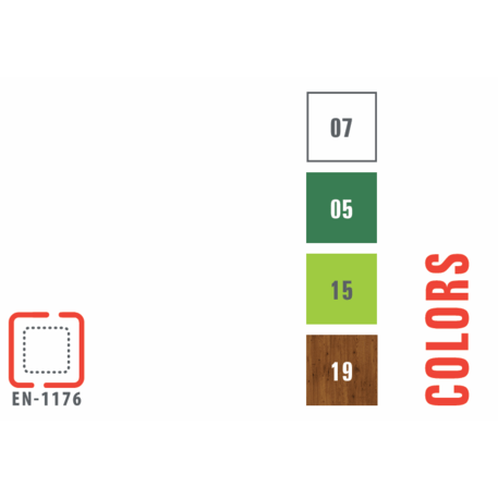 Žaidimų aikštelių kompleksas vaikams nuo 2 metų amžiaus – kolekcija 'MINI / MBG-2268_MI 09-2051-N22'