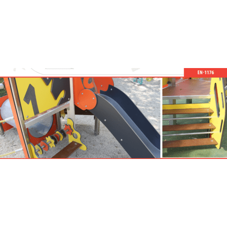 Žaidimų aikštelių kompleksas vaikams nuo 2 metų amžiaus – kolekcija 'MINI / MBG-2149_MI 09-1003-N02'