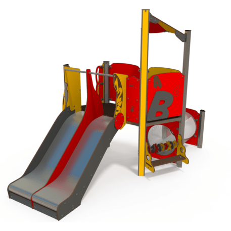 Žaidimų aikštelių kompleksas vaikams nuo 2 metų amžiaus – kolekcija 'MINI / MBG-2202_MI 09-1047-N02'