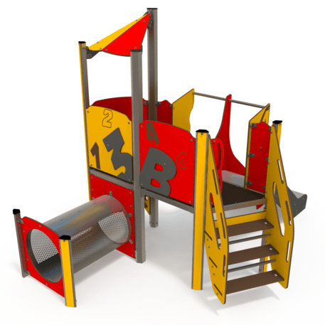 Žaidimų aikštelių kompleksas vaikams nuo 2 metų amžiaus – kolekcija 'MINI / MBG-2202_MI 09-1047-N02'