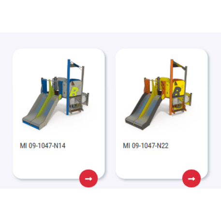 Žaidimų aikštelių kompleksas vaikams nuo 2 metų amžiaus – kolekcija 'MINI / MBG-2202_MI 09-1047-N02'