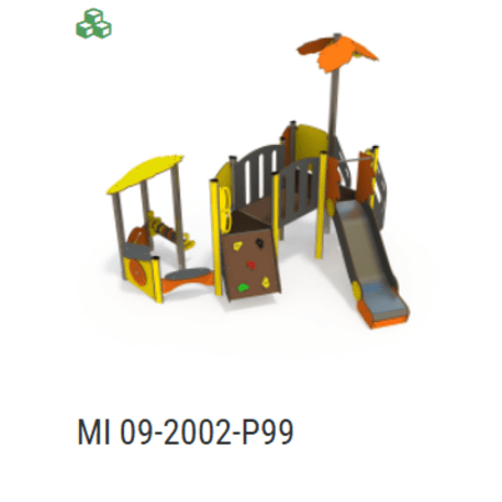 Žaidimų aikštelių kompleksas vaikams nuo 2 metų amžiaus – kolekcija 'MINI / MBG-2207_MI 09-2002-P15'
