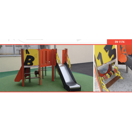 Žaidimų aikštelių kompleksas vaikams nuo 2 metų amžiaus – kolekcija 'MINI / MBG-2207_MI 09-2002-P15'