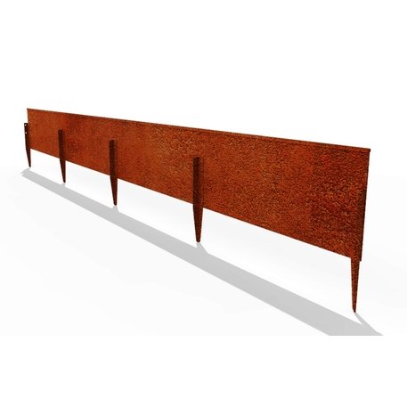 Corten plieno vejos atitvėrimo bortelis, 3 mm storio, aukštis nuo 150 iki 300 mm 'Premium / STF/06-15-01_02/MDL'