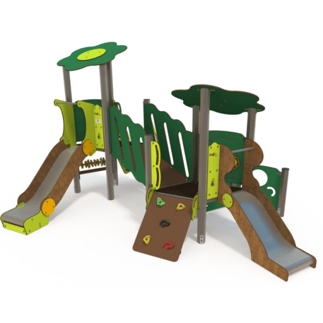 Žaidimų aikštelių kompleksas vaikams nuo 2 metų amžiaus – kolekcija 'MINI / MBG-2243_MI 09-2033-A99'