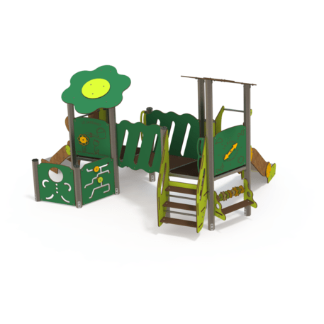 Žaidimų aikštelių kompleksas vaikams nuo 2 metų amžiaus – kolekcija 'MINI / MBG-2243_MI 09-2033-A99'