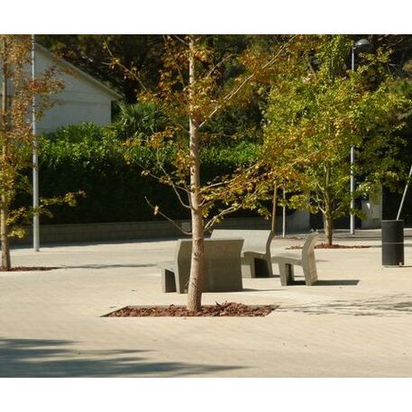 Betoninis modulinis suolas su LED apšvietimu 'Premium / Lounger Light 55cm'