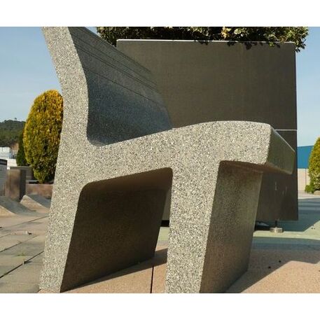 Betoninis modulinis suolas su LED apšvietimu 'Premium / Lounger Light 55cm'