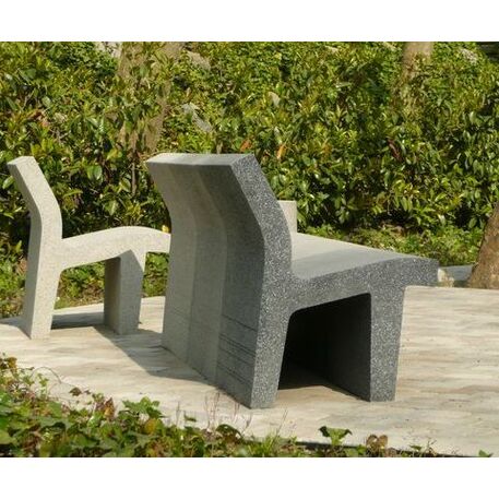 Betoninis modulinis suolas su LED apšvietimu 'Premium / Lounger Light 55cm'