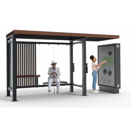 Autobusų stotelės stoginė, paviljonas 'MBG_5014 / Plaza 06'