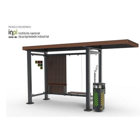 Autobusų stotelės stoginė, paviljonas 'MBG_5014 / Plaza 06'