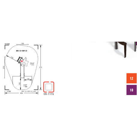 Žaidimų aikštelių kompleksas vaikams nuo 2 iki 10 metų amžiaus – kolekcija 'MAXI / MBG-2345_MA 12-1001-O18'