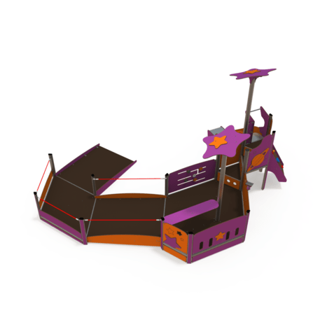 Žaidimų aikštelių kompleksas vaikams nuo 2 iki 10 metų amžiaus – kolekcija 'MAXI / MBG-2364_MA 12-1017-O18'