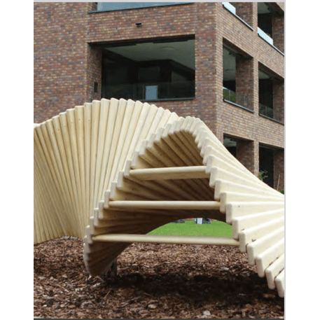 Vaikų žaidimų aikštelių įranga „Climbslide 5.0“, kolekcija Playsculptures®