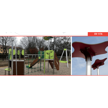 Žaidimų aikštelių kompleksas vaikams nuo 2 iki 10 metų amžiaus – kolekcija 'MAXI / MBG-2395_MA 12-2006-T02'