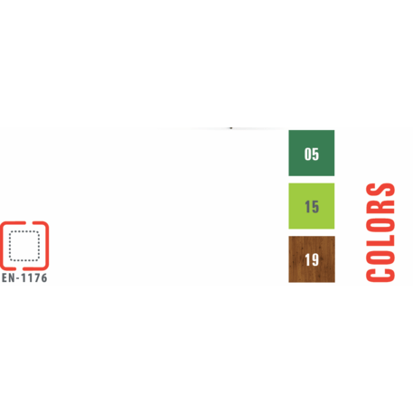 Spielplatzkomplex für Kinder von 2 bis 12 Jahren – Kollektion 'MEGA / MBG-2523_ME 18-1008-P15'