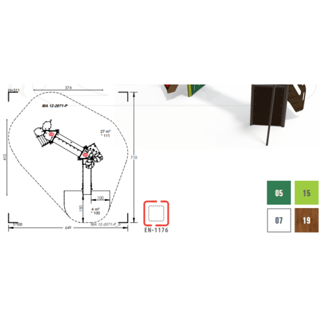 Игровой комплекс для детей от 2 лет – коллекция 'MAXI / MBG-2425_MA 12-2071-P15'