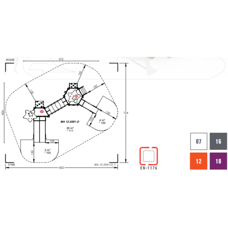 Игровой комплекс для детей от 2 лет – коллекция 'MAXI / MBG-2435_MA 12-2081-O18'