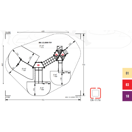 Игровой комплекс для детей от 2 лет – коллекция 'MAXI / MBG-2444_MA 12-2088-T01'