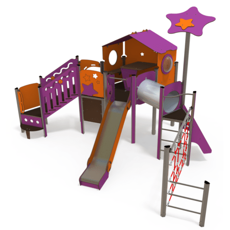 Bērnu rotaļu laukuma komplekss no 2 gadu vecuma – kolekcija 'MAXI / MBG-2468_MA 12-3015-O18'