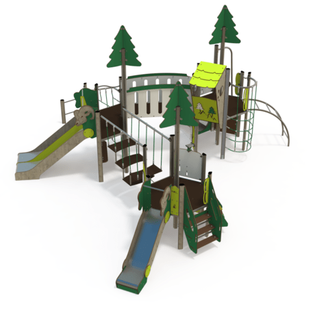 Žaidimų aikštelių kompleksas vaikams nuo 2 iki 10 metų amžiaus – kolekcija 'MAXI / MBG-2484_MA 12-3049-U'