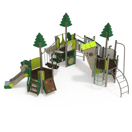 Žaidimų aikštelių kompleksas vaikams nuo 2 iki 10 metų amžiaus – kolekcija 'MAXI / MBG-2484_MA 12-3049-U'