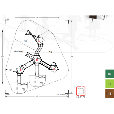 Игровой комплекс для детей от 2 лет – коллекция 'MAXI / MBG-2496_MA 12-4005-F15'