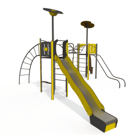 Žaidimų aikštelių kompleksas vaikams nuo 2 iki 12 metų amžiaus – kolekcija 'MEGA / MBG-2546_ME 18-2018-I22'