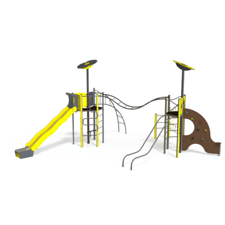 Žaidimų aikštelių kompleksas vaikams nuo 2 iki 12 metų amžiaus – kolekcija 'MEGA / MBG-2546_ME 18-2018-I22'