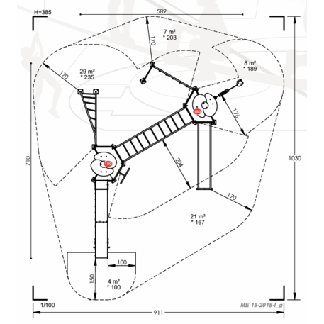 Žaidimų aikštelių kompleksas vaikams nuo 2 iki 12 metų amžiaus – kolekcija 'MEGA / MBG-2546_ME 18-2018-I22'