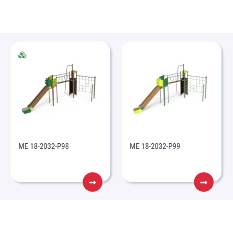 Žaidimų aikštelių kompleksas vaikams nuo 2 iki 12 metų amžiaus – kolekcija 'MEGA / MBG-2555_ME 18-2032-P15'