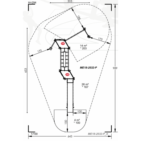 Žaidimų aikštelių kompleksas vaikams nuo 2 iki 12 metų amžiaus – kolekcija 'MEGA / MBG-2555_ME 18-2032-P15'
