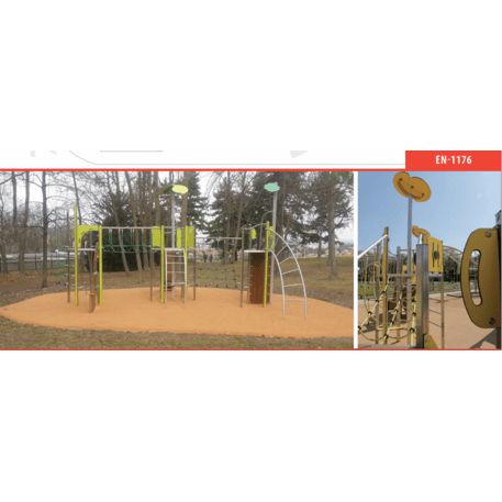 Žaidimų aikštelių kompleksas vaikams nuo 2 iki 12 metų amžiaus – kolekcija 'MEGA / MBG-2574_ME 18-3016-P15'