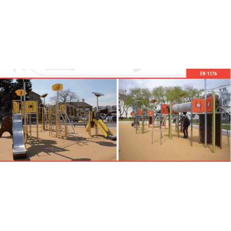 Žaidimų aikštelių kompleksas vaikams nuo 2 iki 12 metų amžiaus – kolekcija 'MEGA / MBG-2584_ME 18-3028-T01'