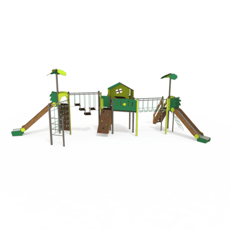 Žaidimų aikštelių kompleksas vaikams nuo 2 iki 12 metų amžiaus – kolekcija 'MEGA / MBG-2590_ME 18-3034-P15'