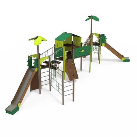 Žaidimų aikštelių kompleksas vaikams nuo 2 iki 12 metų amžiaus – kolekcija 'MEGA / MBG-2590_ME 18-3034-P15'