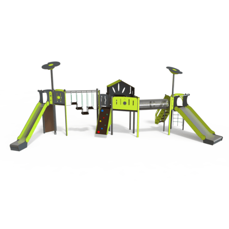 Žaidimų aikštelių kompleksas vaikams nuo 2 iki 12 metų amžiaus – kolekcija 'MEGA / MBG-2599_ME 18-3040-I15'