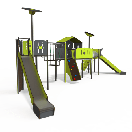 Žaidimų aikštelių kompleksas vaikams nuo 2 iki 12 metų amžiaus – kolekcija 'MEGA / MBG-2599_ME 18-3040-I15'