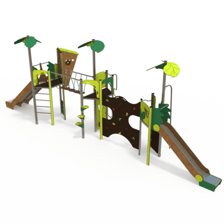 Žaidimų aikštelių kompleksas vaikams nuo 2 iki 12 metų amžiaus – kolekcija 'MEGA / MBG-2604_ME 18-3045-P15'