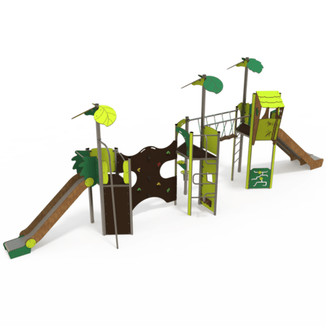 Žaidimų aikštelių kompleksas vaikams nuo 2 iki 12 metų amžiaus – kolekcija 'MEGA / MBG-2604_ME 18-3045-P15'