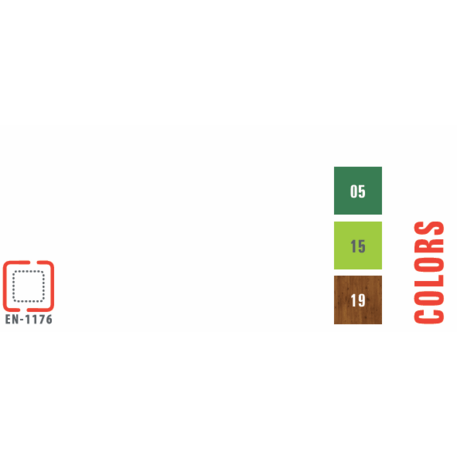 Žaidimų aikštelių kompleksas vaikams nuo 2 iki 12 metų amžiaus – kolekcija 'MEGA / MBG-2604_ME 18-3045-P15'